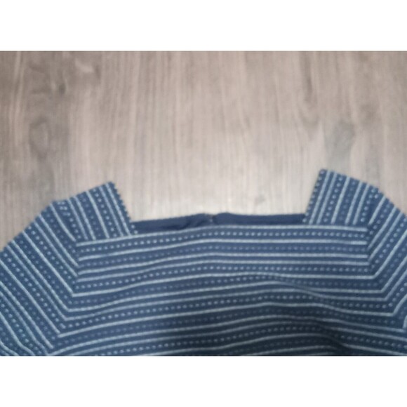 Loft shift Dress Womens size small Small Navy Blue White 3/4 Length Sleeve - Picture 3 of 5